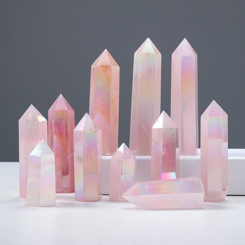 Crystal - Aura Rose Quartz Tower Point Generator – Love