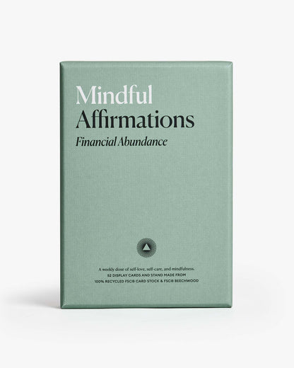 Mindful Affirmations for Financial Abundance, Display Cards