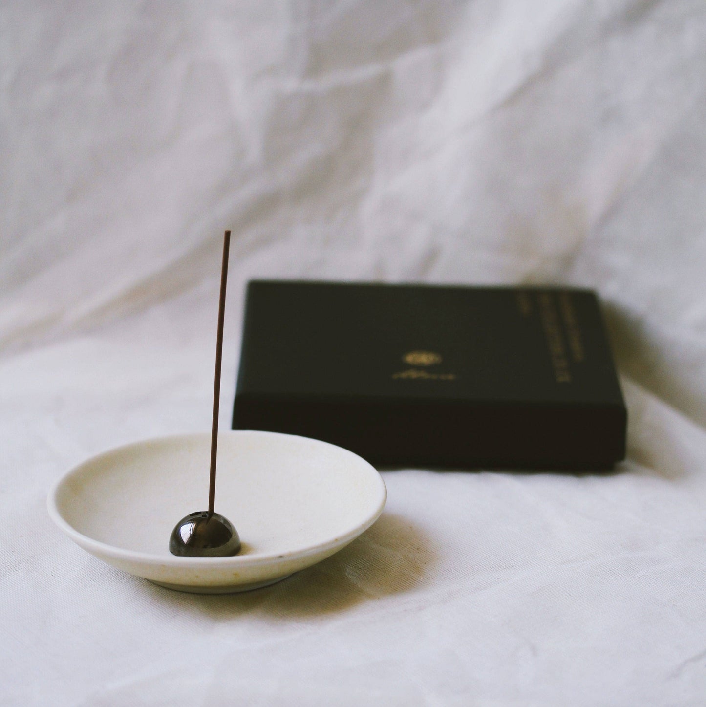 PORCELAIN INCENSE DISH ~ Sandstone Quartz