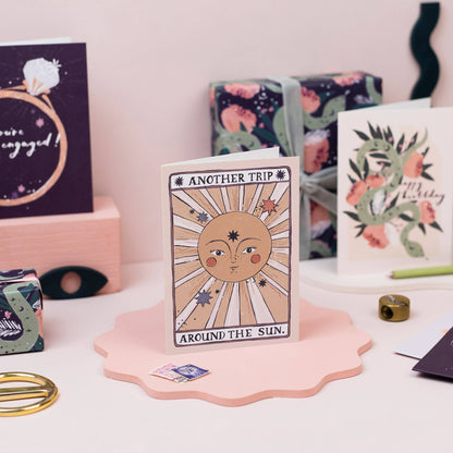 another trip around the sun Card | Tarot Card | Sun Greeting Cards