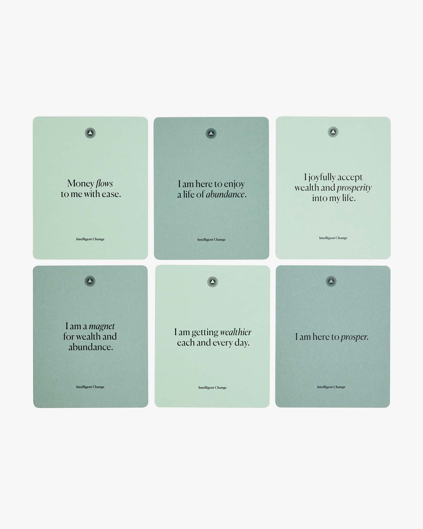 Mindful Affirmations for Financial Abundance, Display Cards