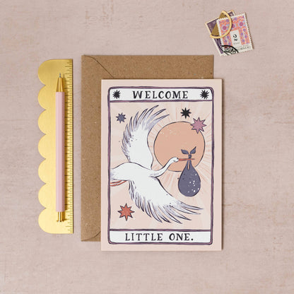 Welcome little one Card | Gender Neutral Baby Cards | Adoption