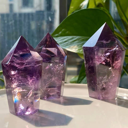 Crystal - AAAA Grade Brazilian Natural Amethyst Tower Point Generator