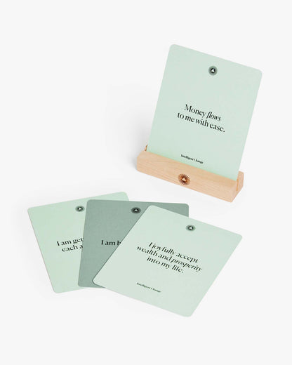 Mindful Affirmations for Financial Abundance, Display Cards