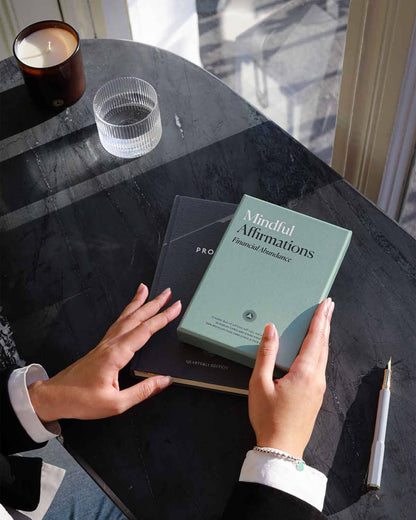 Mindful Affirmations for Financial Abundance, Display Cards