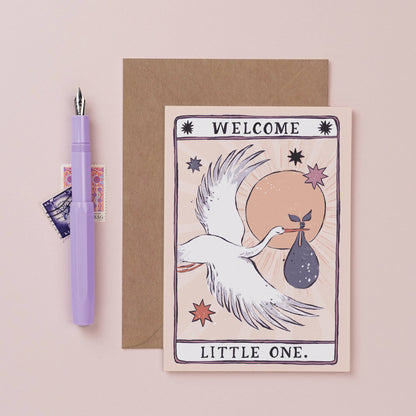 Welcome little one Card | Gender Neutral Baby Cards | Adoption