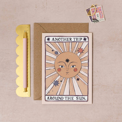 another trip around the sun Card | Tarot Card | Sun Greeting Cards