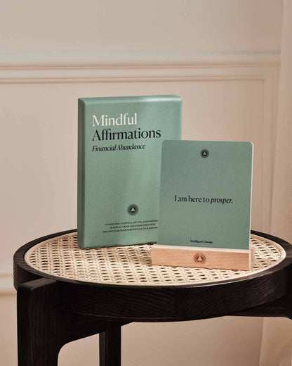 Mindful Affirmations for Financial Abundance, Display Cards