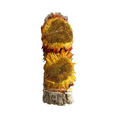 Yellow Sunflower and White Sage 4"
