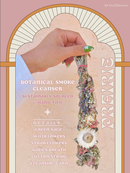 PRAIRIE Floral Sage Smudge Bundle - Botanical Smoke Cleanser