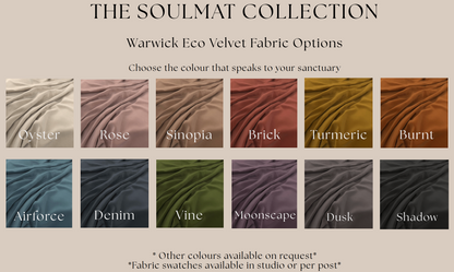 SoulMat Set – Eco Velvet Meditation Set
