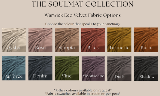 SoulMat Set – Eco Velvet Meditation Set