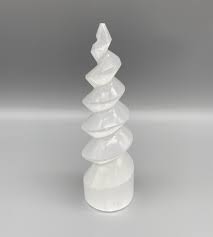 Crystal - Selenite Spiral Tower