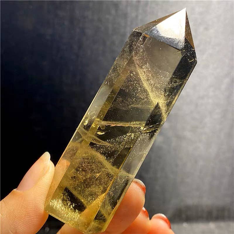Crystal - AAAA Grade Brazilian Citrine Tower Point Generator