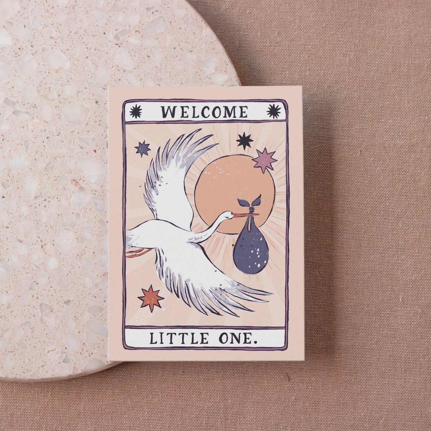 Welcome little one Card | Gender Neutral Baby Cards | Adoption