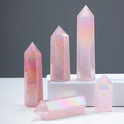Crystal - Aura Rose Quartz Tower Point Generator – Love