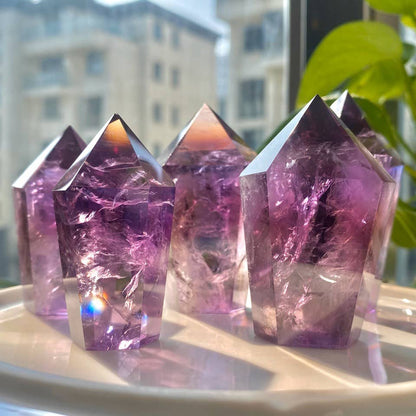 Crystal - AAAA Grade Brazilian Natural Amethyst Tower Point Generator