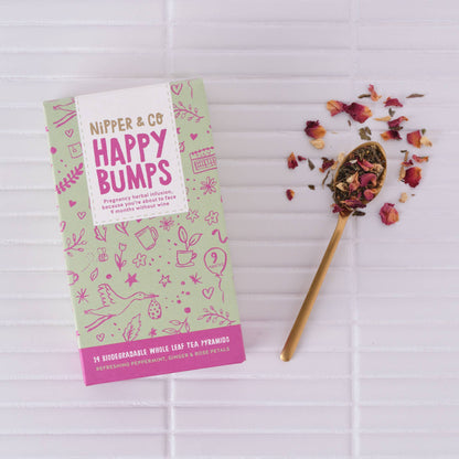 Herbal tea for pregnancy, Happy Bumps, pregnancy gift (nipper & co)