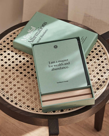 Mindful Affirmations for Financial Abundance, Display Cards