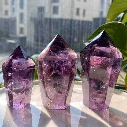 Crystal - AAAA Grade Brazilian Natural Amethyst Tower Point Generator