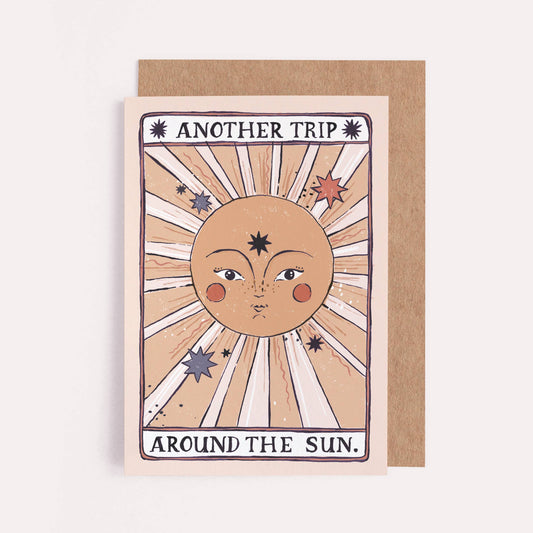another trip around the sun Card | Tarot Card | Sun Greeting Cards