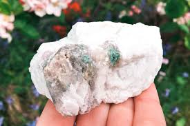 Crystal - Green Tourmaline in Matrix