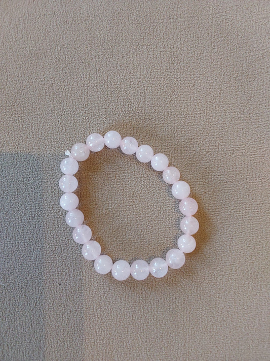 Rose Quartz Bead Bracelet